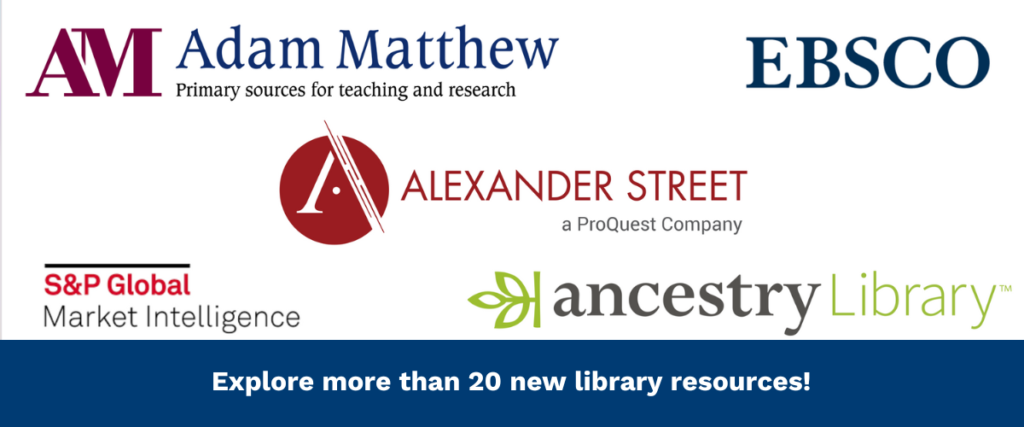 New Library Resources Fall 2022